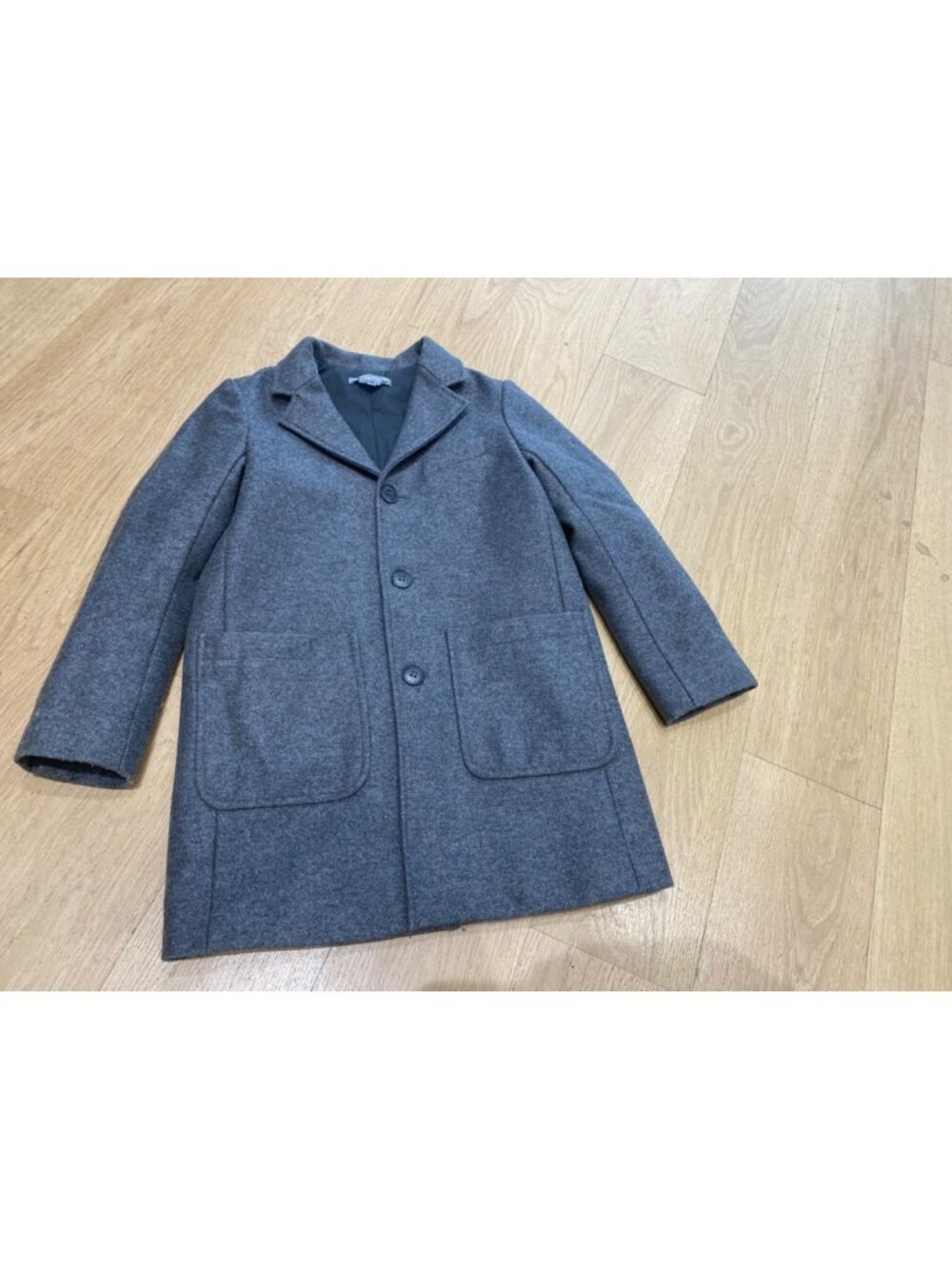 Bonpoint boys gray wool coat size 10
